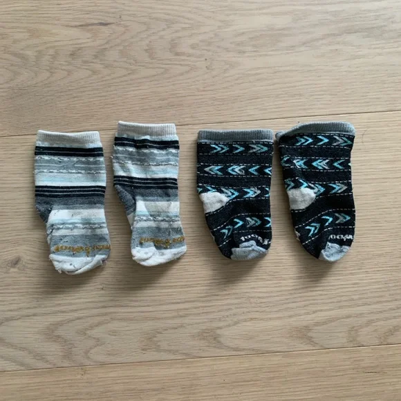 Baby Smartwool Merino Wool Socks Two Pairs - Picture 2 of 4